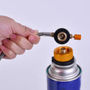 2x Blue Camping Stove Connector Gas Refill Adapter Lindal Valve Function QGY