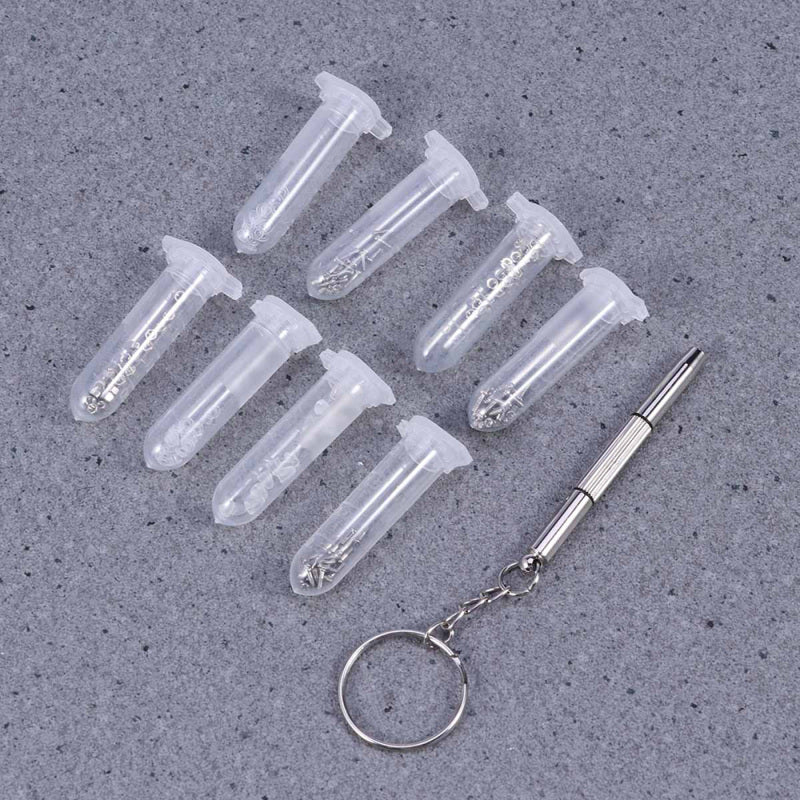 Pro Optical Glasses Repair Kits Box With Screw & Nut & Nose Pad Function TZR