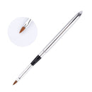 6 x Acrylic & UV Gel Brushes Nail Art Flat Brush Set Sizes 2 4 6 8 10 12 Useful