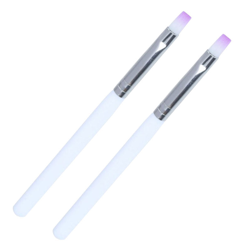 2PCS Acrylic UV Gel Nail Art-Design Pen Polish Painting Brush Manicure Tool dgh
