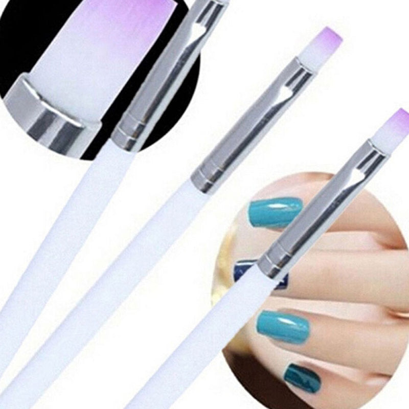 2PCS Acrylic UV Gel Nail Art-Design Pen Polish Painting Brush Manicure Tool dgh