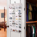 72 Pockets Jewelry Hanging Storage Bags Earring Display Organizer Holder WIS
