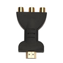 HDMI To 3 RGB RCA Video Audio Adapter AV Component Converter ABS Plug an NEI