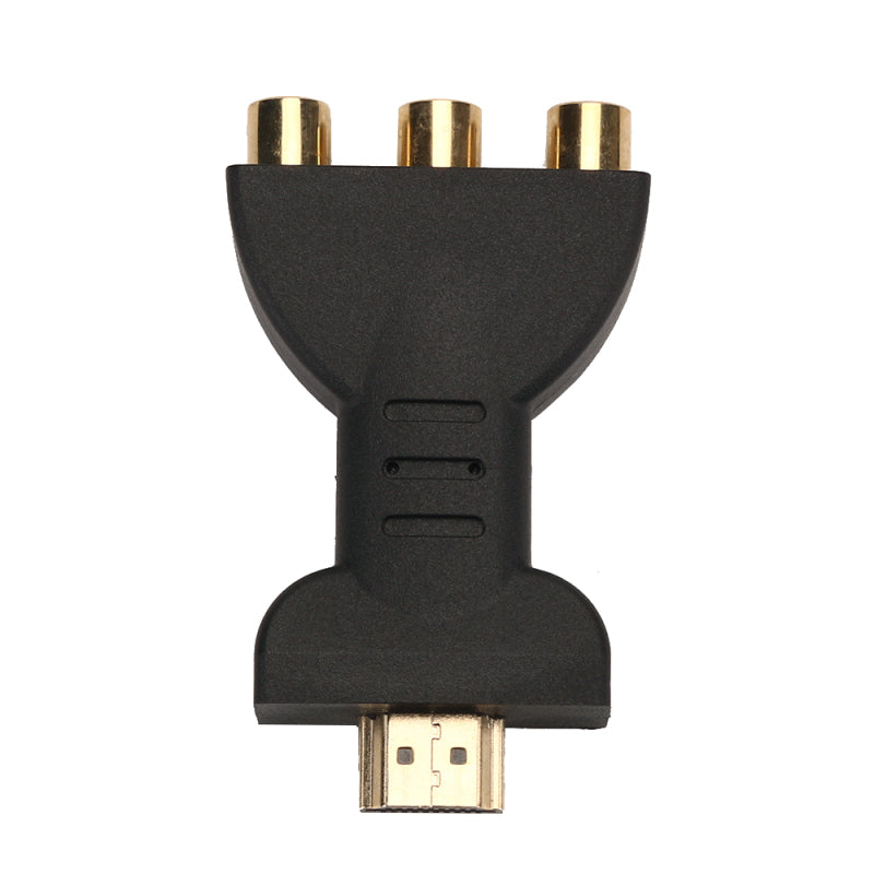 HDMI To 3 RGB RCA Video Audio Adapter AV Component Converter ABS Plug an NEI