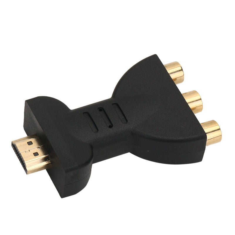 HDMI To 3 RGB RCA Video Audio Adapter AV Component Converter ABS Plug an NEI