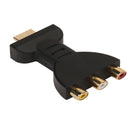 HDMI To 3 RGB RCA Video Audio Adapter AV Component Converter ABS Plug and  XJD