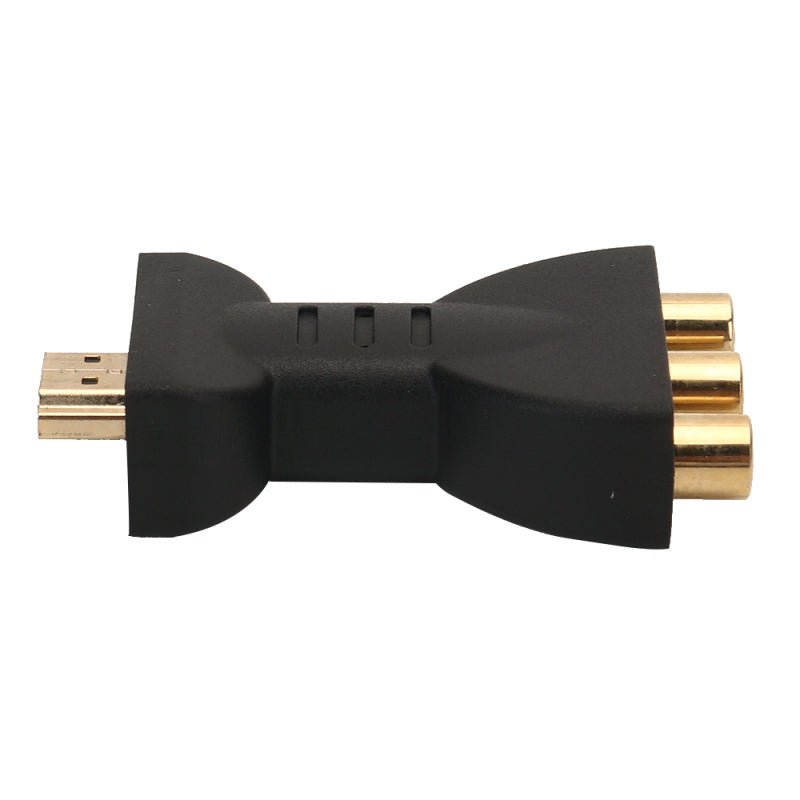 HDMI To 3 RGB RCA Video Audio Adapter AV Component Converter ABS Plug and Play w