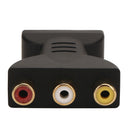 HDMI To 3 RGB RCA Video Audio Adapter AV Component Converter ABS Plug and Play w