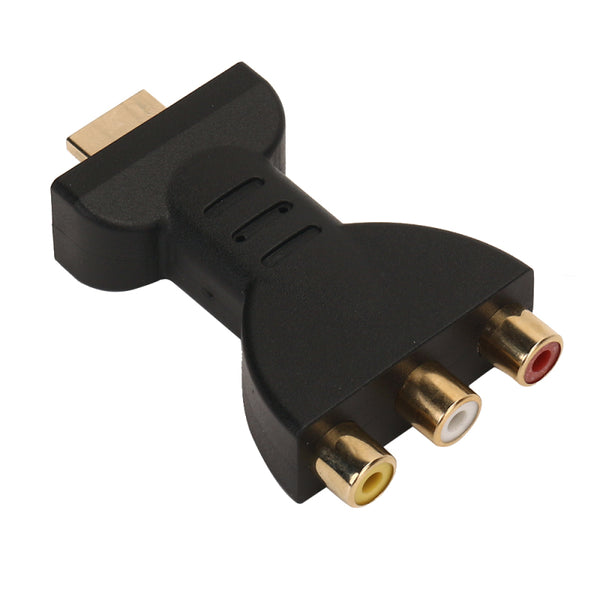 HDMI To 3 RGB RCA Video Audio Adapter AV Component Converter ABS Plug and Play w