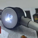 Hand Held 45x Magnify Glass Magnifier Loupe with Scale 3 Lights for Jew UEF CHC