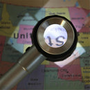 Hand Held 45x Magnify Glass Magnifier Loupe with Scale 3 Lights for Jew UEF CHC