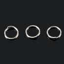 20 Pairs Metal Round Hoop Earrings Open Connectors Ring for DIY Jewelry 6mm CYX