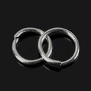 20 Pairs Metal Round Hoop Earrings Open Connectors Ring for DIY Jewelry 6mm CYX