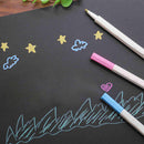 12Pc 6.50*0.28in Draw Paint Markers Pen for Black Paper Art Pens Signatu RVG