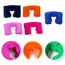 5X Inflatable U Shaped Travel Head Neck Rest Air Cushion Pillow PVC Flo M LRH