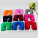 5X Inflatable U Shaped Travel Head Neck Rest Air Cushion Pillow PVC Flo SMJ