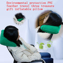 5X Inflatable U Shaped Travel Head Neck Rest Air Cushion Pillow PVC Flo M LRH
