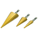 3X Titanium Coated Steel Quick-change Hex Shank Stepped Drill Bits M2 Tool fgd