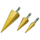 3X Titanium Coated Steel Quick-change Hex Shank Stepped Drill Bits M2 Tool fgd
