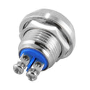 12mm Starter Switch /Boat Horn Momentary Push Button Stainless Steel Metal TQZ