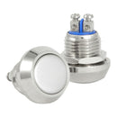12mm Starter Switch /Boat Horn Momentary Push Button Stainless Steel Metal TQZ