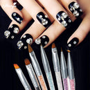 7PCS Rhinestones Handle Painting Pen UV Gel Drawing Brush Liner Nail A ONA