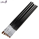 7pcs/set Nail Art Gel Design Pen PaInting Polish Brush Dotting Drawing To COD