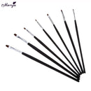 7pcs/set Nail Art Gel Design Pen PaInting Polish Brush Dotting Drawing To COD