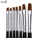 7pcs/set Nail Art Gel Design Pen PaInting Polish Brush Dotting Drawing To COD