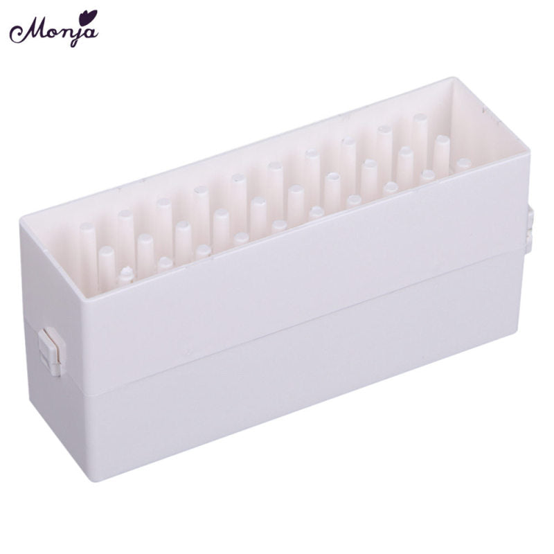 30 Holes Acrylic Nail Art Drill Bit Holder Stand Storage Container Case Ma CKE