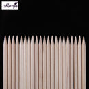 20Pcs Nail Art Orange Wood Stick Cuticle Pusher Remover Pedicure Manicur UAE