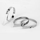 100 Pcs 304 Stainless Steel Exhaust Wrap Coated Metal Locking Cable Zip Ties bv