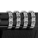 4 Dial Digit Zinc Alloy Security Padlock Outdoor Heavy Duty Combination Lock dfs