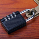 4 Dial Digit Zinc Alloy Security Padlock Outdoor Heavy Duty Combination Lock dfs