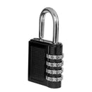 4 Dial Digit Zinc Alloy Security Padlock Outdoor Heavy Duty Combinatio CWG