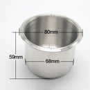 Stainless Steel Recessed Cup Drink Holder for Marine Boat RV Camper MXC