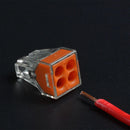 100xPCT-104 Push Wire Wiring Cable Connector 4 Pin Conductor Terminal B NMZ