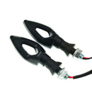 2pcs Triangle Amber LED Front/Rear Turn Signal Blinker Lights For Motor  XJW