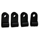 1000PCS Black Nylon R-type Cable Clamps 3.3mmU 94V-2 SGS Clamp OSU