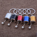Metal Alloy 6-Speed Gearshift Gear Shift Gearbox Key Ring Keyring Keychain YHU