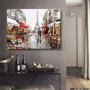 Paris Street Acrylic Paint By Numbers Painting Kit With Brush & Instruction VXJ