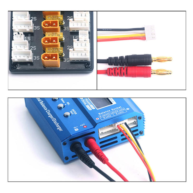 XT30 1S-3S Plug Parallel Charging Board For IMAX B6 ISDT XT60 Plug Charg WZL