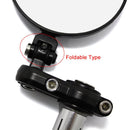 2x Motorcycle Handlebar Plastic Modified Plated Rearview Mirror Side KCI
