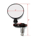 2x Motorcycle Handlebar Plastic Modified Plated Rearview Mirror Side KCI