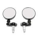 2x Motorcycle Handlebar Plastic Modified Plated Rearview Mirror Side KCI