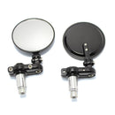 2x Motorcycle Handlebar Plastic Modified Plated Rearview Mirror Side KCI