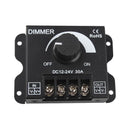 2x DC12-24V 30A Manual Dimmer Controller Knob for Single Color LED Str WOC