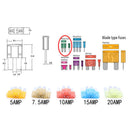 Fashion Car Fuse Insurance Pieces Set Metal Safety Film Durable fgd XLK