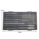 Chrome Drill Bit & Screwdriver Holesaw Set HSS Masonry Carry Case DIY Po IQV