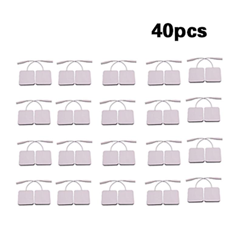 40pcs 2.0mm Jack 4*4cm Non-Woven Physiotherapy Tablets 20 Bags White Useful VAP